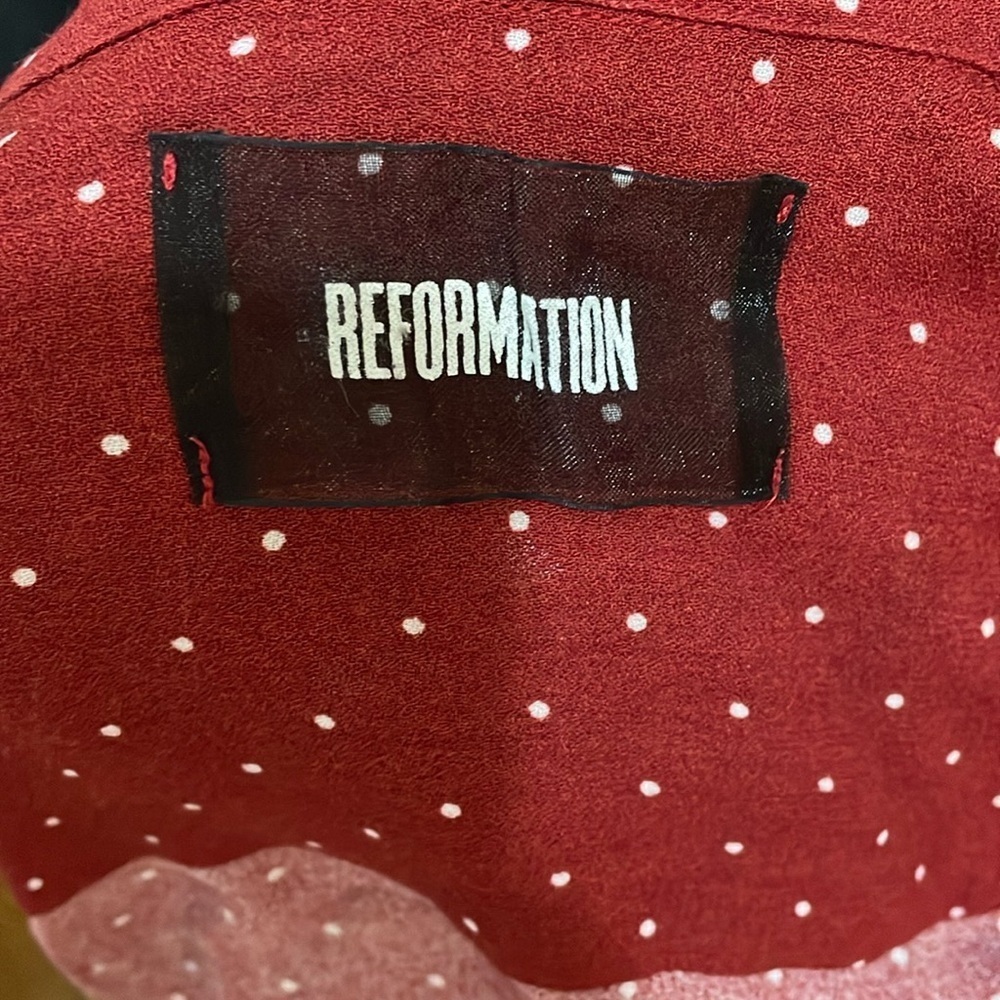 Reformation Red Polka Dot Top - Picture 4 of 14